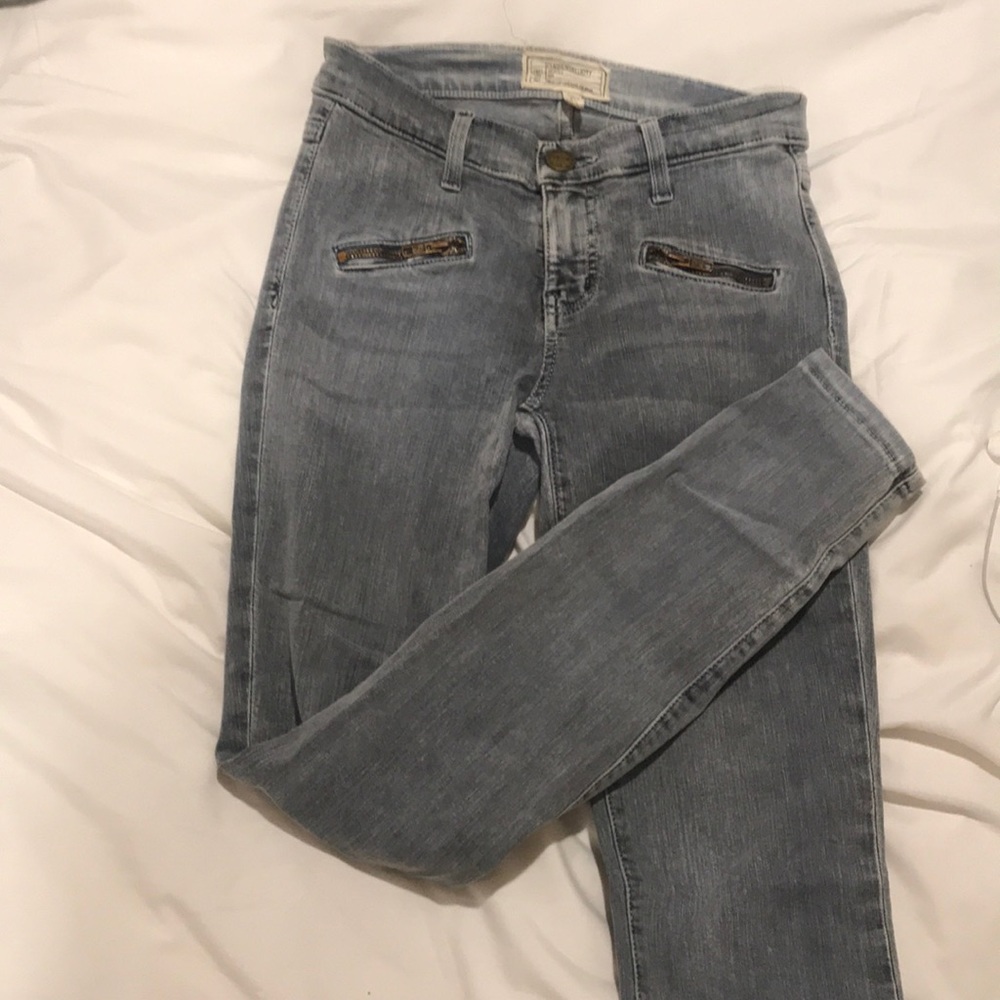Gray denim jeans